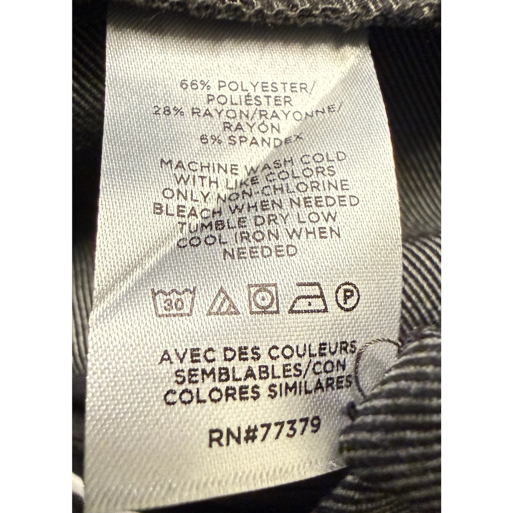 NEW ANN TAYLOR DARK GREY CURVY FIT BI-STRETCH ANKLE PANTS SZ 4 - Picture 8 of 9